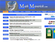 Tablet Screenshot of mathmaverick.com
